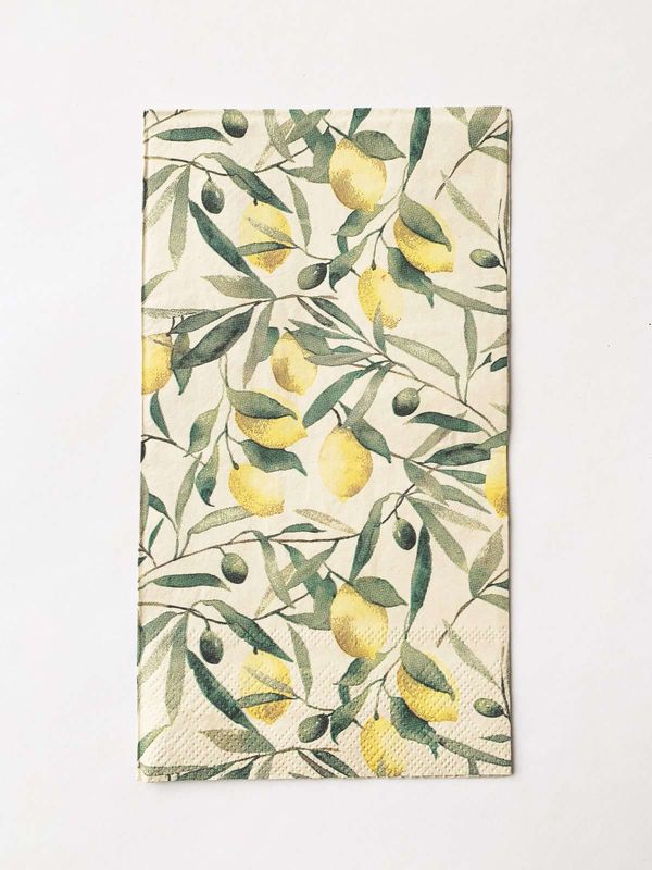  Serviett Mange Sitroner 33×44 Cm