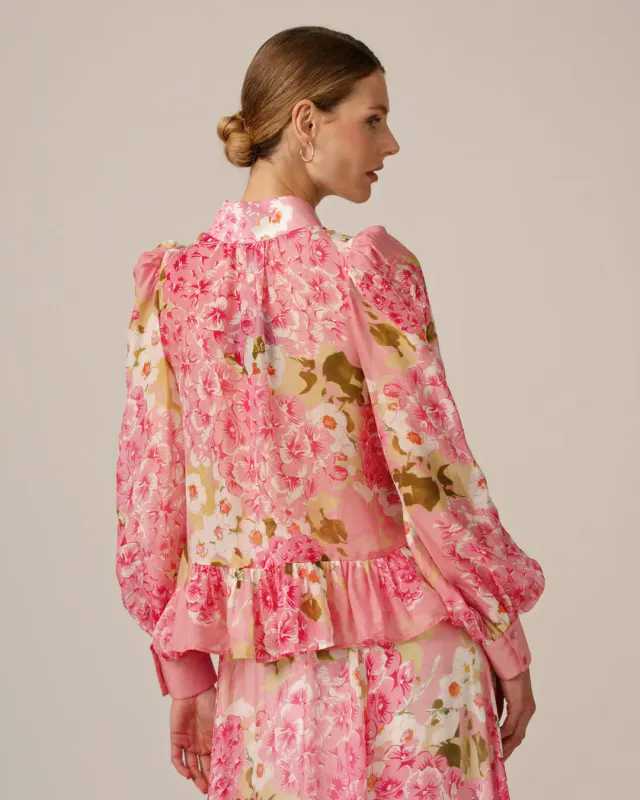 ByTiMo - Organza Shirt Cherry Blossom