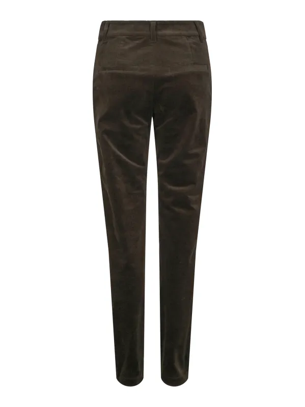 HAUST - CORD TROUSER ELMA OLIVENGRØNN