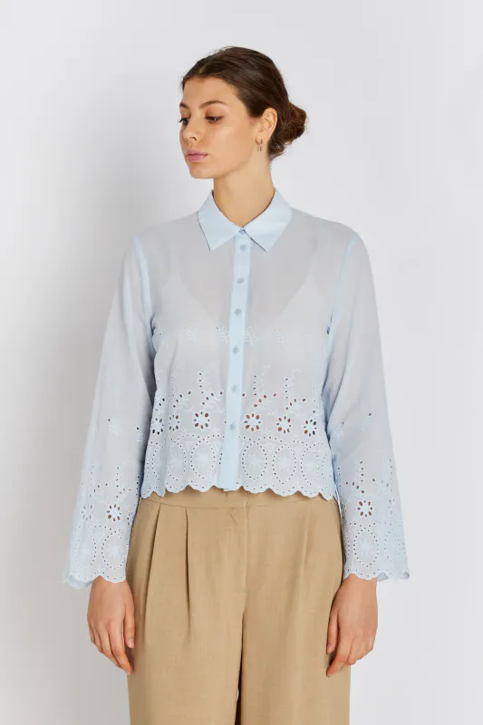 Rue de Femme - Jadea skjorte - Blue Stone