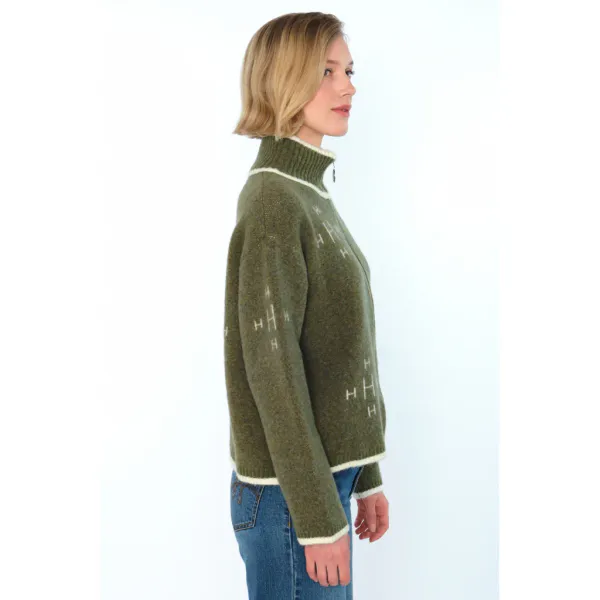 Hovedbilde HÉST - IBEN ZIP JAKKE WINTER MOSS