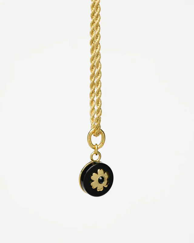 ByTiMo The Black Flower Charm