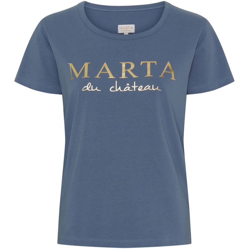MARTA DU CHATEAU - Jeanette Tee - Denim blå