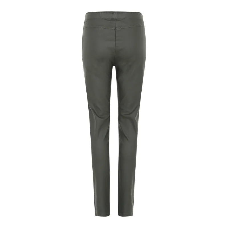 MAPP JEANS - Aleia Legging Coated - Flaskegrønn