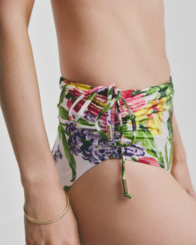 BYTIMO - High-Waisted Bikini Bottom - Daylight Bloom