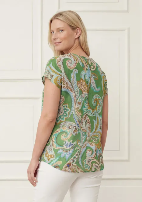 Hovedbilde ISAY - Lotta Top - Grass Green Paisley