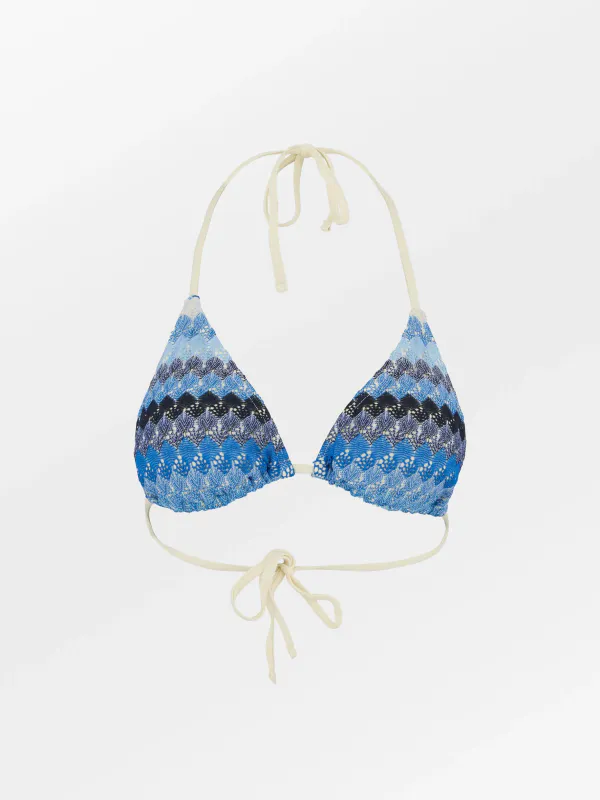 Amber Bel Bikini Top - Dazzling Blue