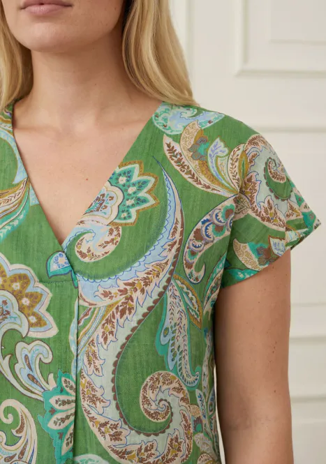 Hovedbilde ISAY - Lotta Top - Grass Green Paisley