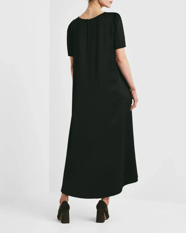 BYTIMO - Tailored Satin Relaxed Dress