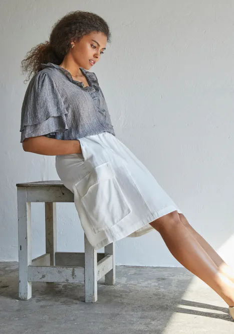 Hovedbilde ISAY - Cara kort skjørt - Broken White