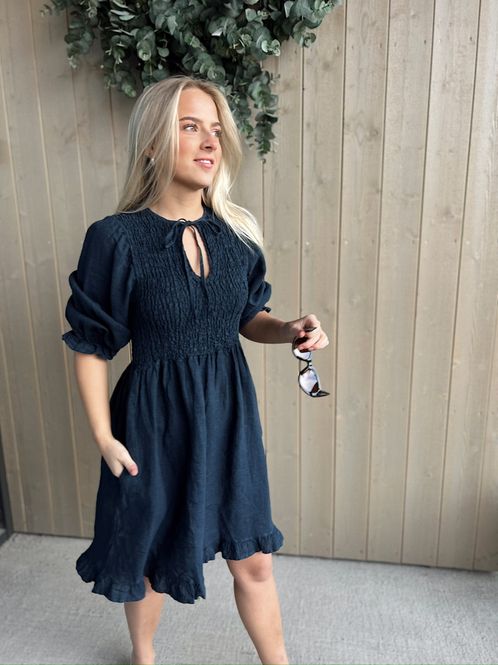 Hovedbilde Rah Oslo - Ella Smock Dress  - Navy