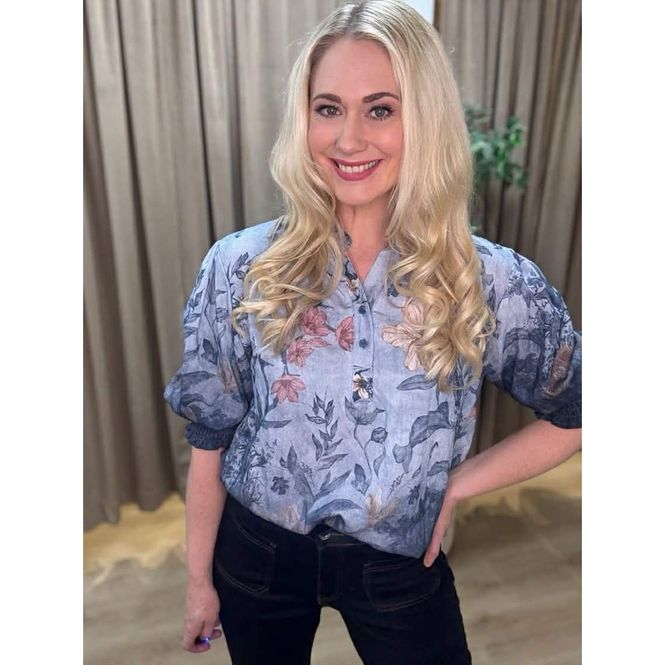Hovedbilde MOONDUST - Bella Blouse - Jeans Blue