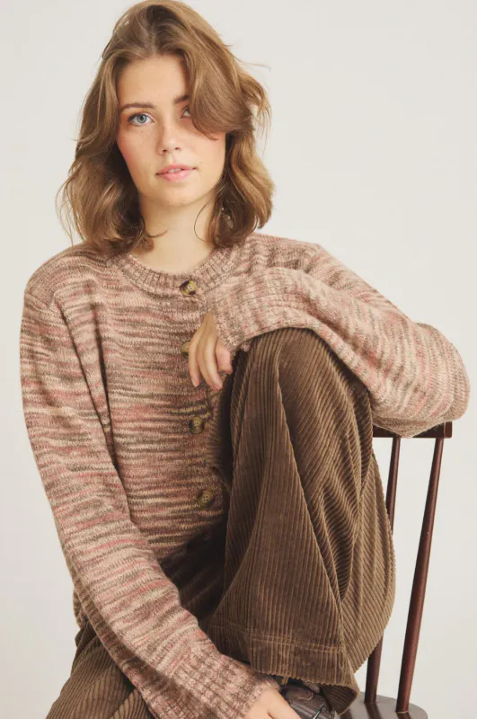 LUXZUZ- Elida Knit - Cedar Wood 