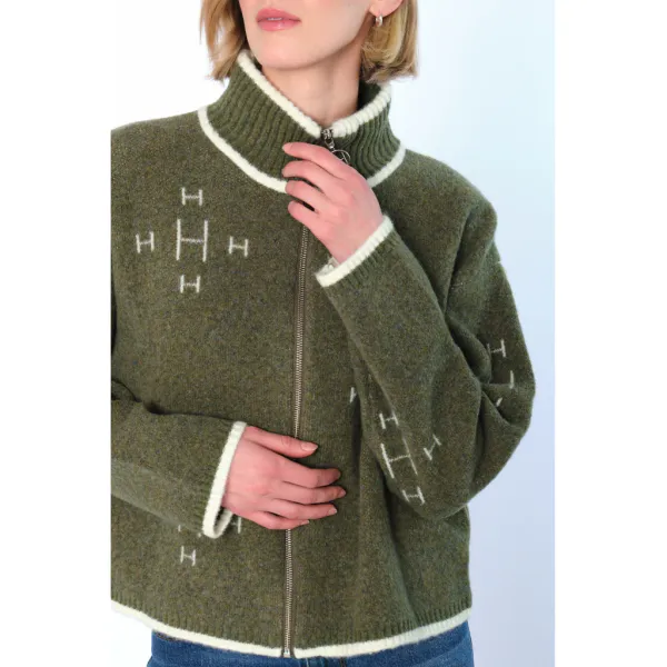 Hovedbilde HÉST - IBEN ZIP JAKKE WINTER MOSS