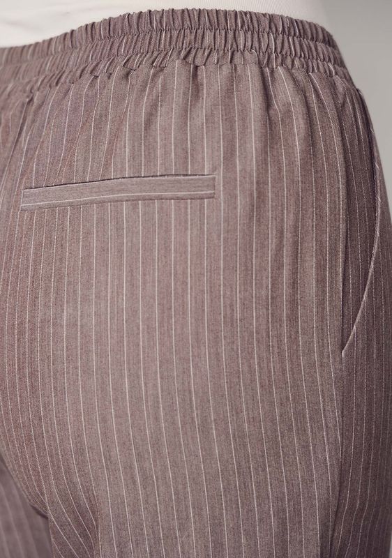 ISAY - Jessi Basic Pant - Taupe Pinstripe