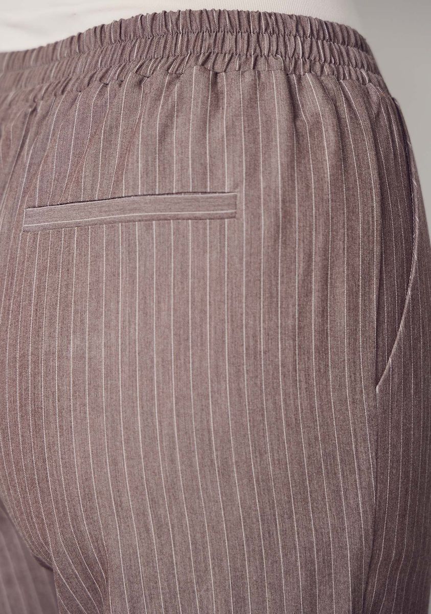 ISAY - Jessi Basic Pant - Taupe Pinstripe
