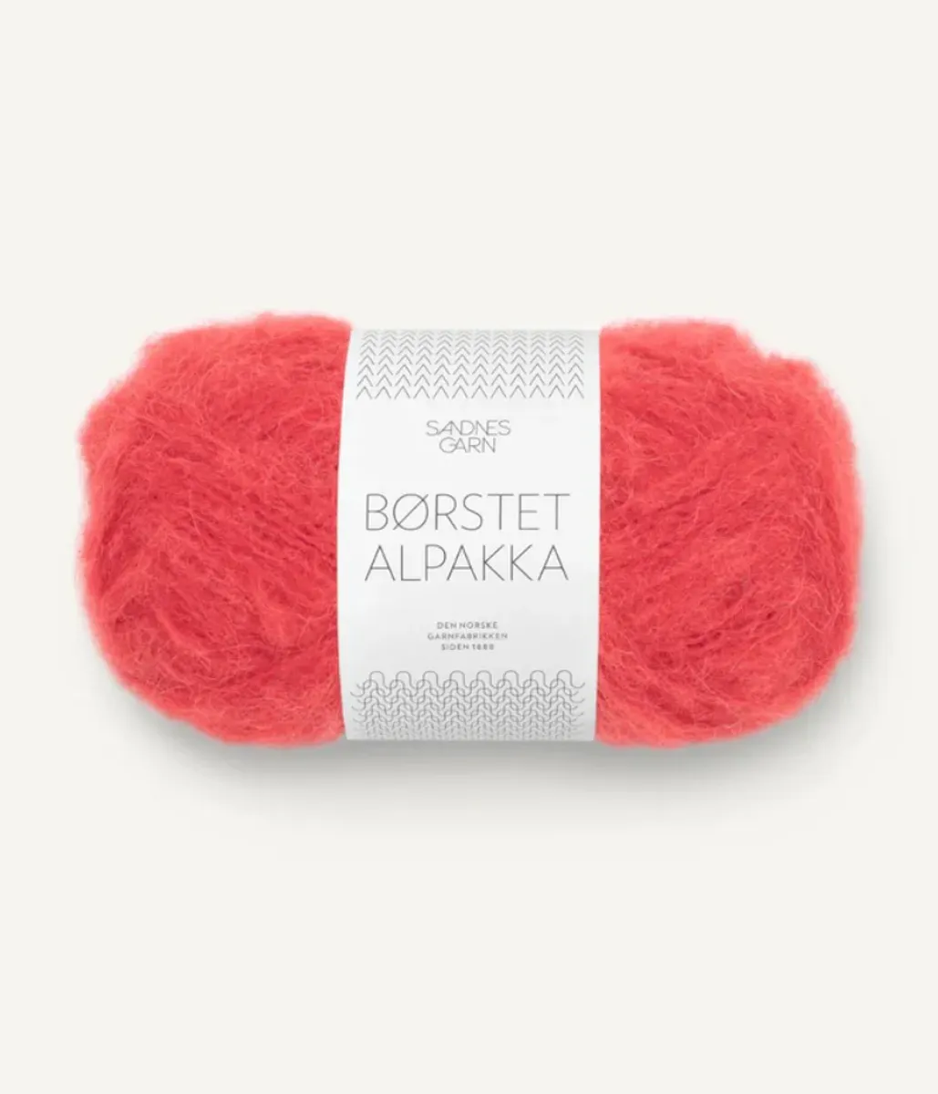 Børstet Alpakka 4008 Poppy