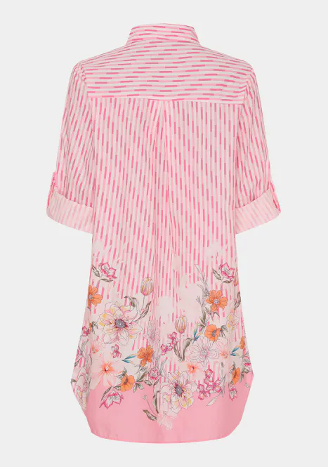 Hovedbilde ISAY - Mynte Tunic Dress - Pink Tone Borderprint