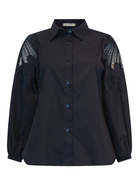 Hovedbilde HAUST COLLECTION - Embr Blouse Marineblå