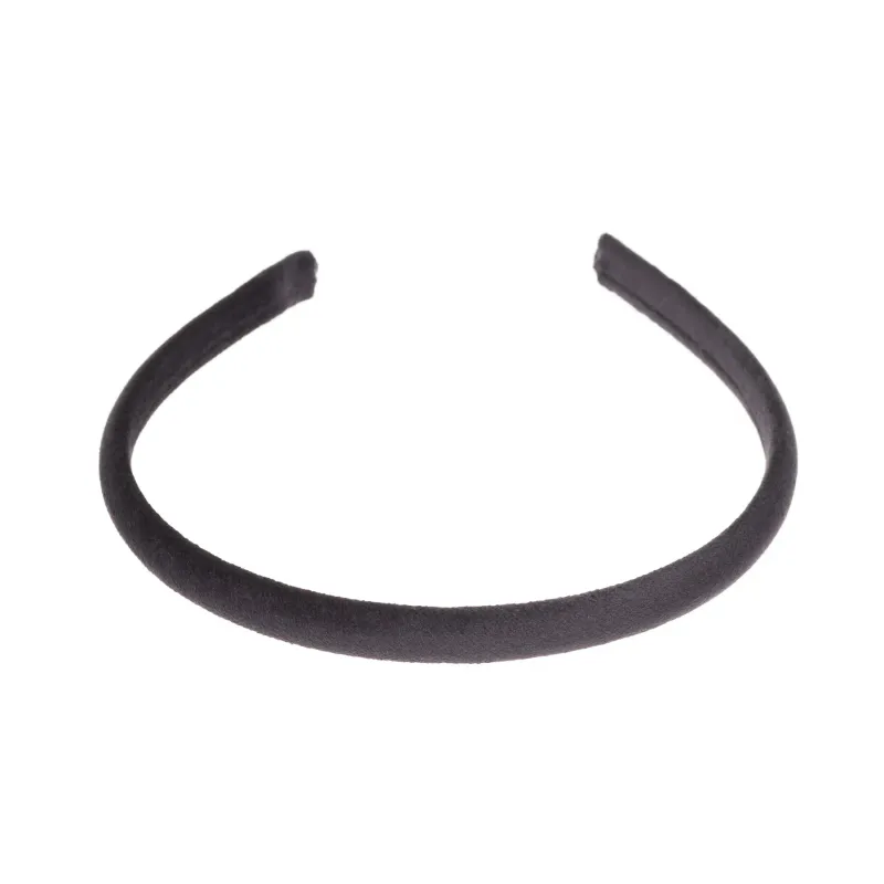 VELVET HAIR BAND THIN BLACK