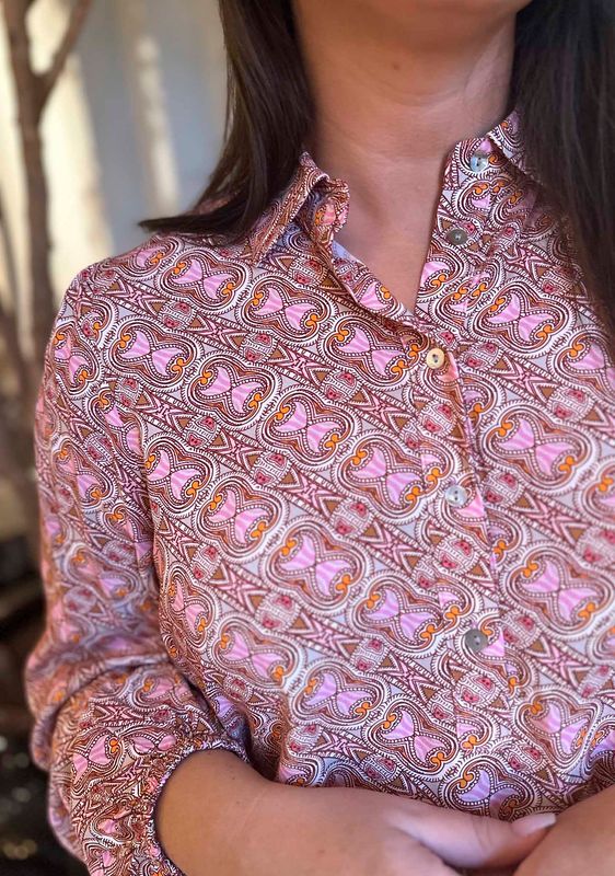 ISAY - Asta Blouse - Pink Hourglass