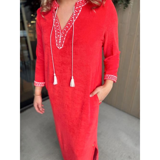 Hovedbilde Rah Oslo - Kaftan Long Dress - Coral