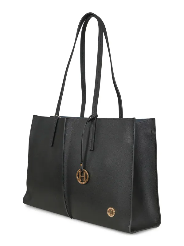 HAUST - LEATHER EVERYDAY BAG - SORT