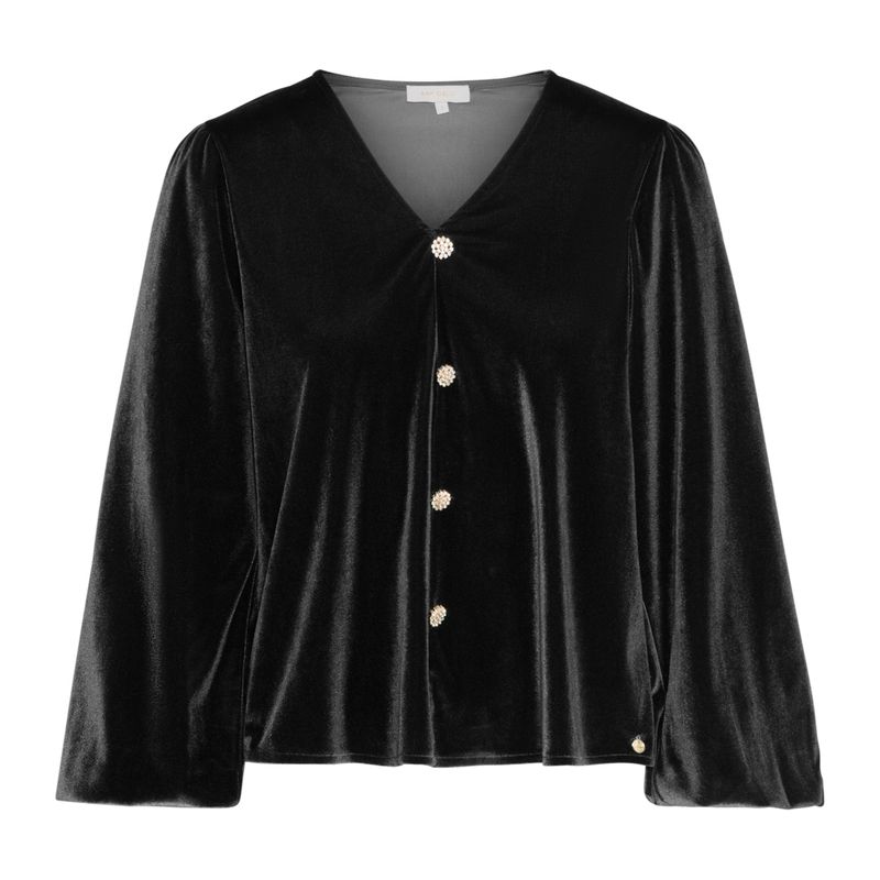 Rah Oslo - Velur Bluse - Sort 