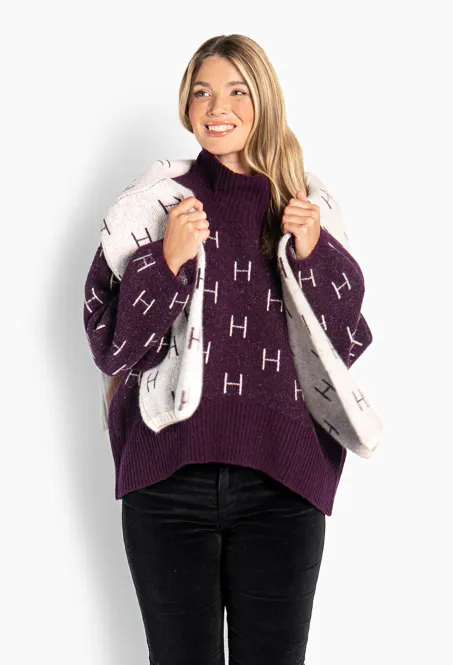 Hovedbilde HÉST - Fam Sweater Short - Potent Purple