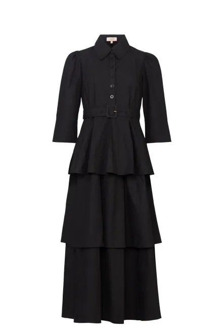 Hovedbilde ByTiMo - Poplin Flounce Dress Black 