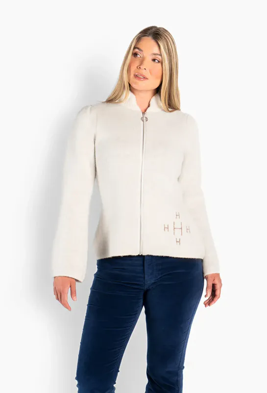 HÉST - Filippa Zip Jacket - White 